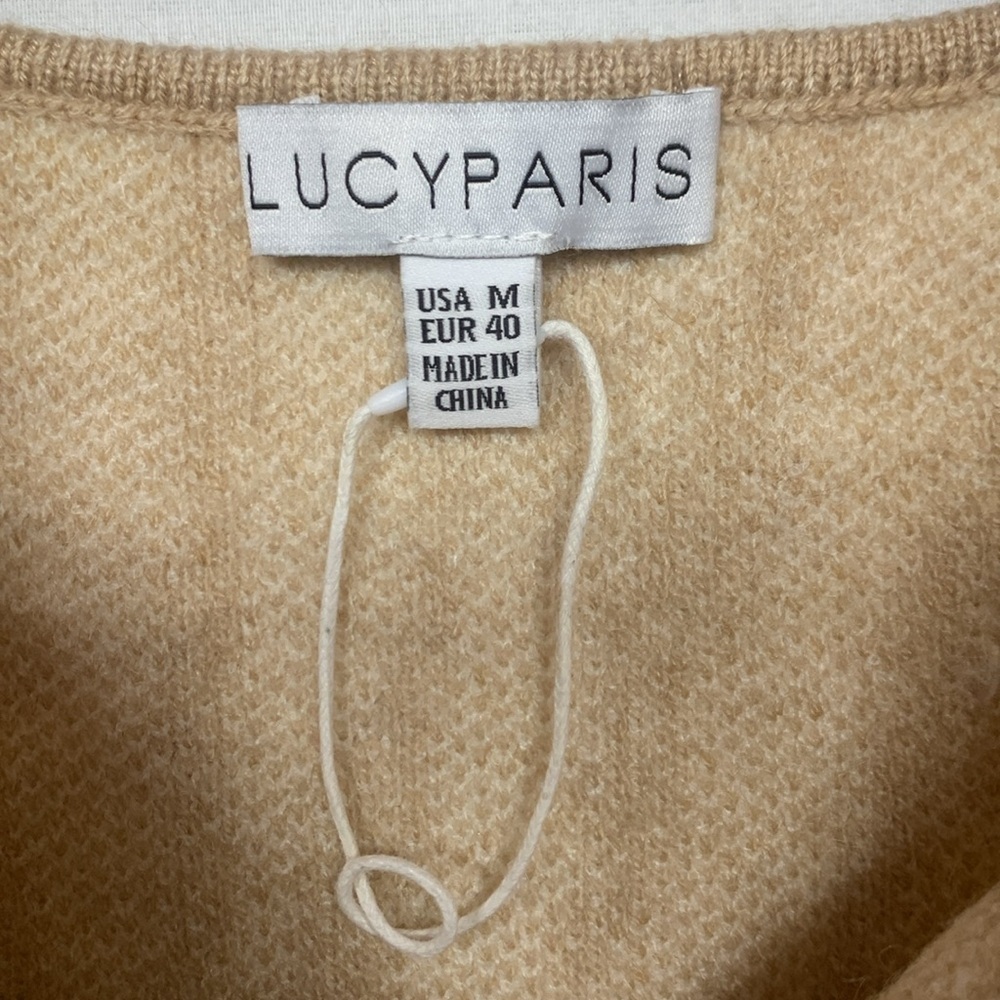 Lucy Paris Tan Zebra Tank Top Size Medium - Picture 6 of 8